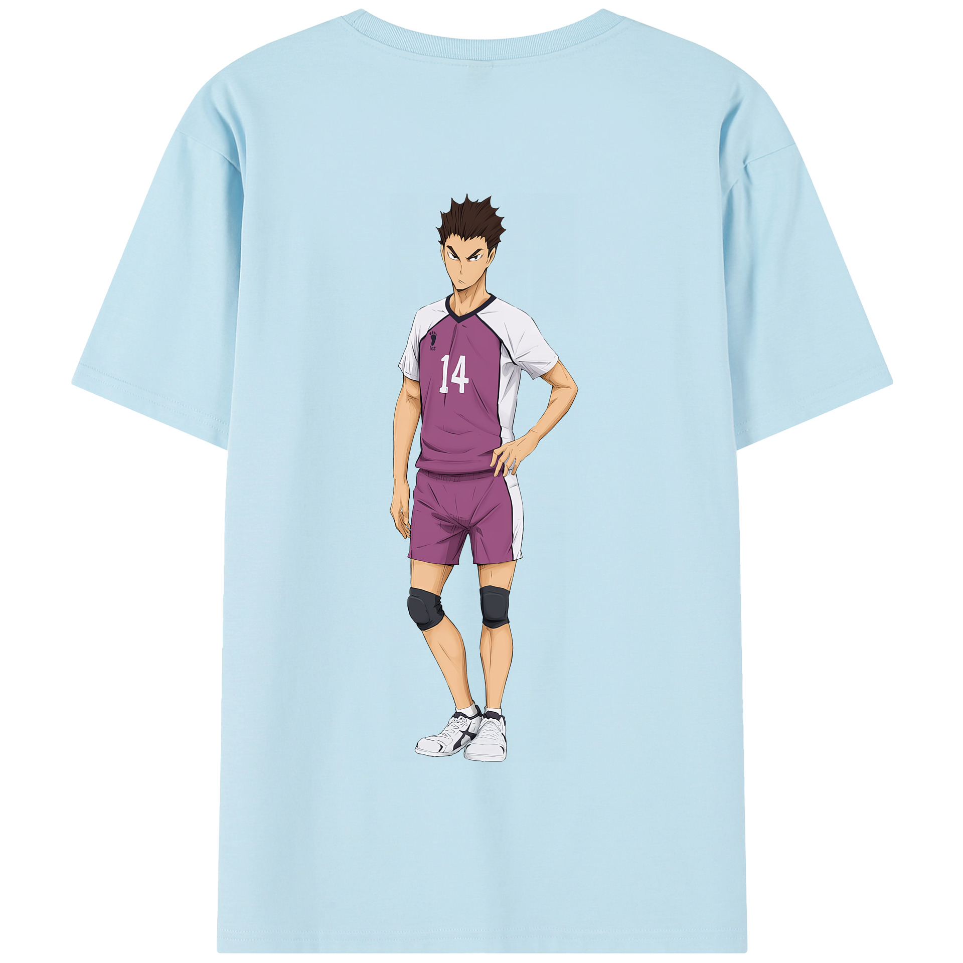 （画像用） ハイキュー!! Haikyu!! 綿100％半袖Tシャツ（背面プリント）